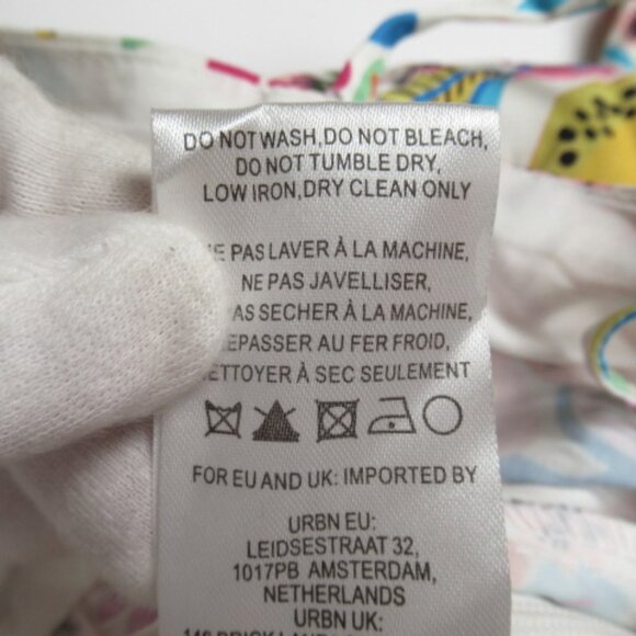 Anthropologie Hutch Bandeau Romper White Orange Motif M - Picture 12 of 13